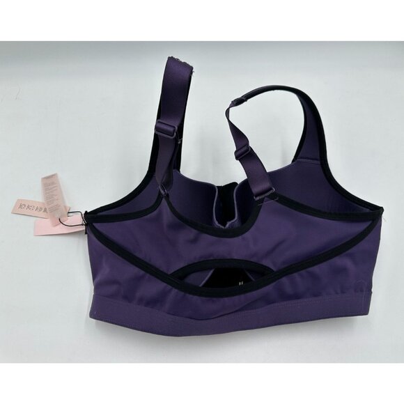 NWT Victoria’s Secret Sport Knockout Front-Close Bra 34DDD High Support Purple - Picture 2 of 11